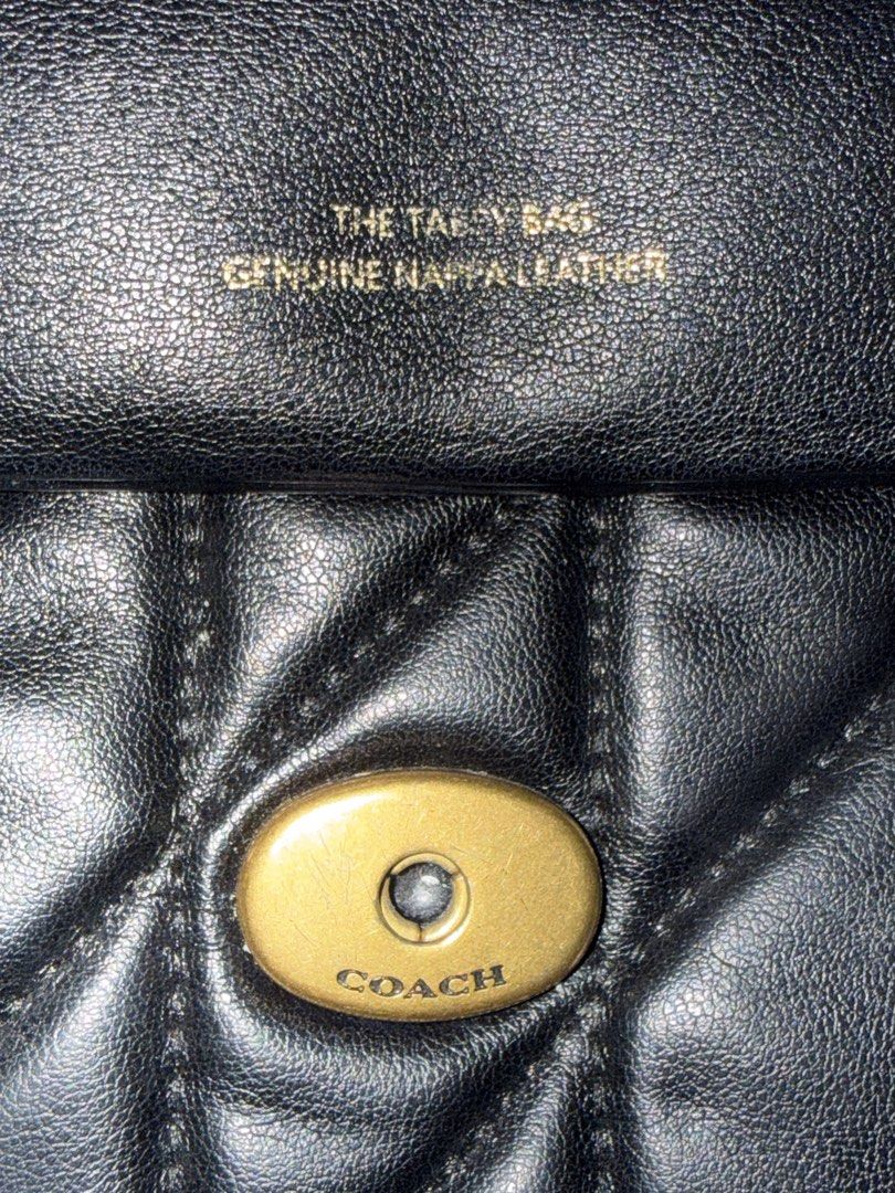 NEGOTIABLE Black COACH quilted tabby bag (Category: Luxury Bags & Wallets) located in Quezon City. Submitted by lvxmn (Listing ID 1460650437, Image 3). Description: - check pics for signs of use - nego for sure buyer!.