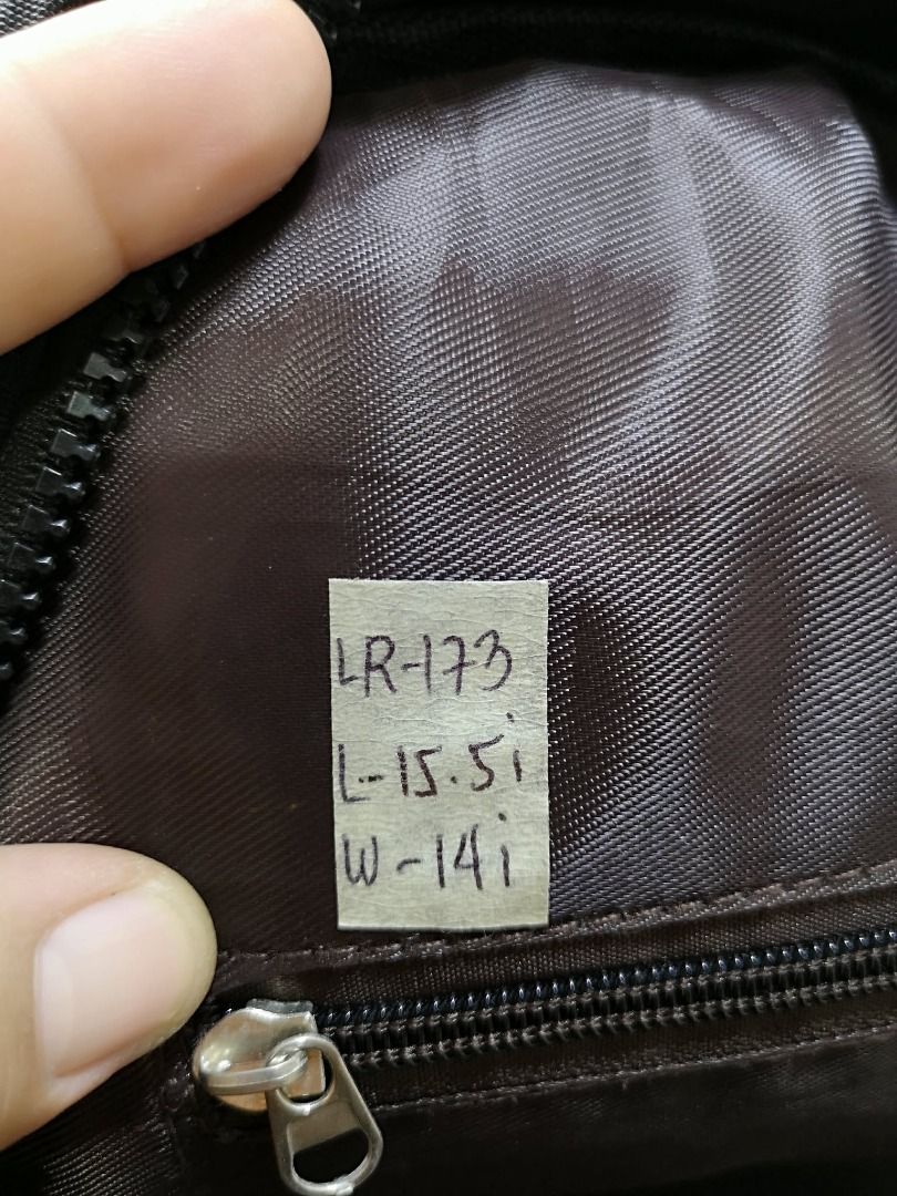 Black Multi Pockets Backpack Bag (Category: Backpacks) located in Santa Cruz. Submitted by jmy_surplus.2 (Listing ID 1460524667, Image 3). Description: Size ; L - 15.5 W - 14 Color ; Black Type ; Backpack bag Brand ; No Brand Material ; Nylon Style ; Black nylon backpack Bag LR 173 JMY 5 Batch #218.
