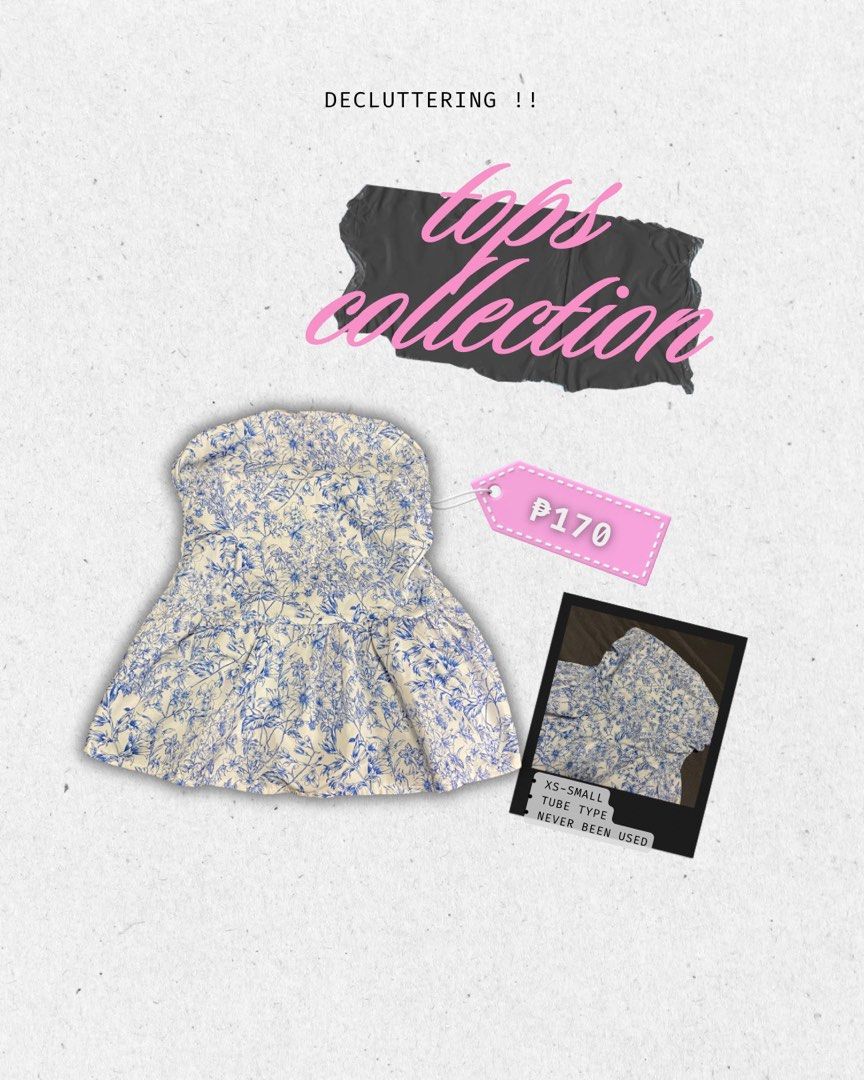 Blue Floral Tube Top (Category: Others Tops) located in Manila. Submitted by aney8109 (Listing ID 1460569448, Image 1). Description: 📍 ANTIPOLO CITY.
