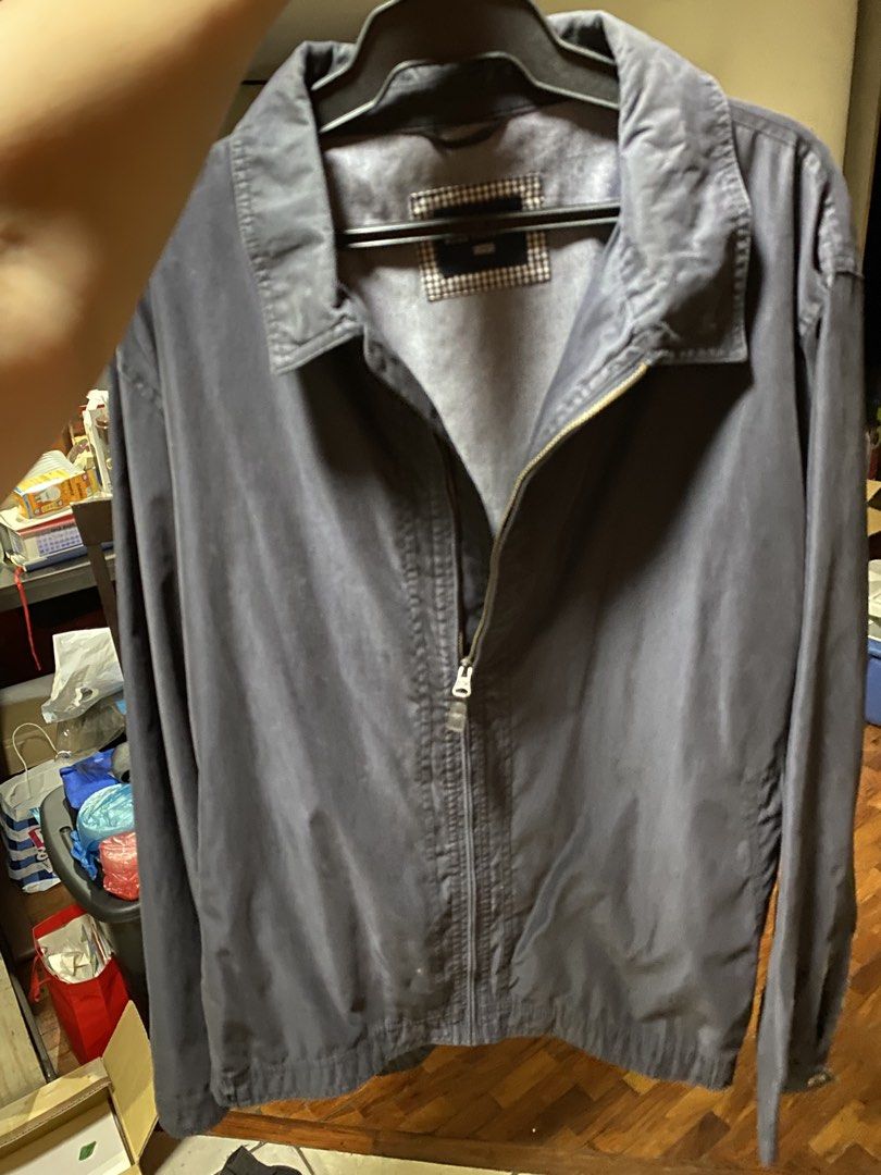Blue Harbour Marks & Spencer Zip-Up Jacket (Category: Coats, Jackets and Outerwear) located in Mandaluyong City. Submitted by mommykondo (Listing ID 1460520125, Image 1). Description: - Dark grey jacket - Brand: Marks & Spencer (Blue Harbour) - Zip-up front with collar - Suitable for casual wear - Please check photos for label details.