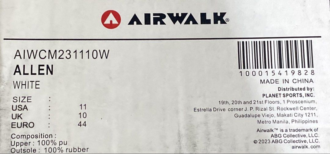 BNEW Airwalk White Shoes (Category: Dress Shoes) located in Subic. Submitted by sailuna (Listing ID 1460683947, Image 3). Description: .