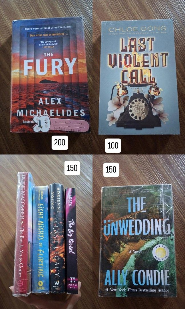 books for sale (Category: Storybooks) located in Davao. Submitted by mer.archive (Listing ID 1460568243, Image 1). Description: please buy my remaining books can give all for 450 + free shipping if individual here are the prices the fury — 200 the last vio call — 100 the unwedding — 150 bundles — 150 prio take all but can buy as tingi fb page : mer.archive fb acc : mer petrichor.