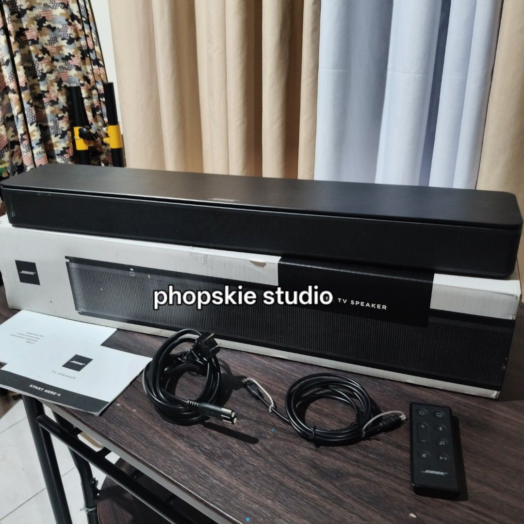Bose TV speaker with Bluetooth soundbar (Category: Soundbars, Speakers & Amplifiers) located in Cabuyao City. Submitted by phopskie (Listing ID 1460653931, Image 2). Description: For sale Bose TV Speaker With Bluetooth What you see is what you get. Freebies sa mga hindi maliligalig na buyers--- 300gb plus of Hi-Res audio files FLAC WAV ALAC MP3 (320kbps) Just bring your hardisk SSD or Nvme Pick up Rosario Batangas. Pakantahin mo hanggang magsawa 
