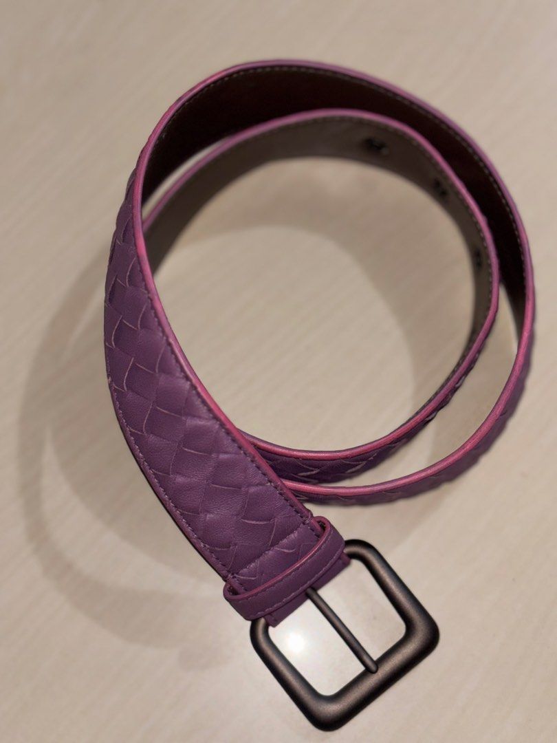 BOTTEGA VENETA BELT (Category: Belts) located in Manila. Submitted by kingblaize (Listing ID 1460701768, Image 2). Description: Bottega veneta purple belt 80cm 32m.