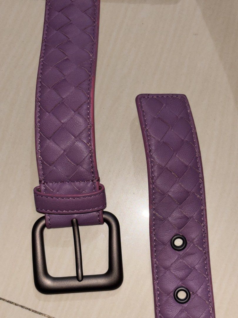 BOTTEGA VENETA BELT (Category: Belts) located in Manila. Submitted by kingblaize (Listing ID 1460701768, Image 3). Description: Bottega veneta purple belt 80cm 32m.