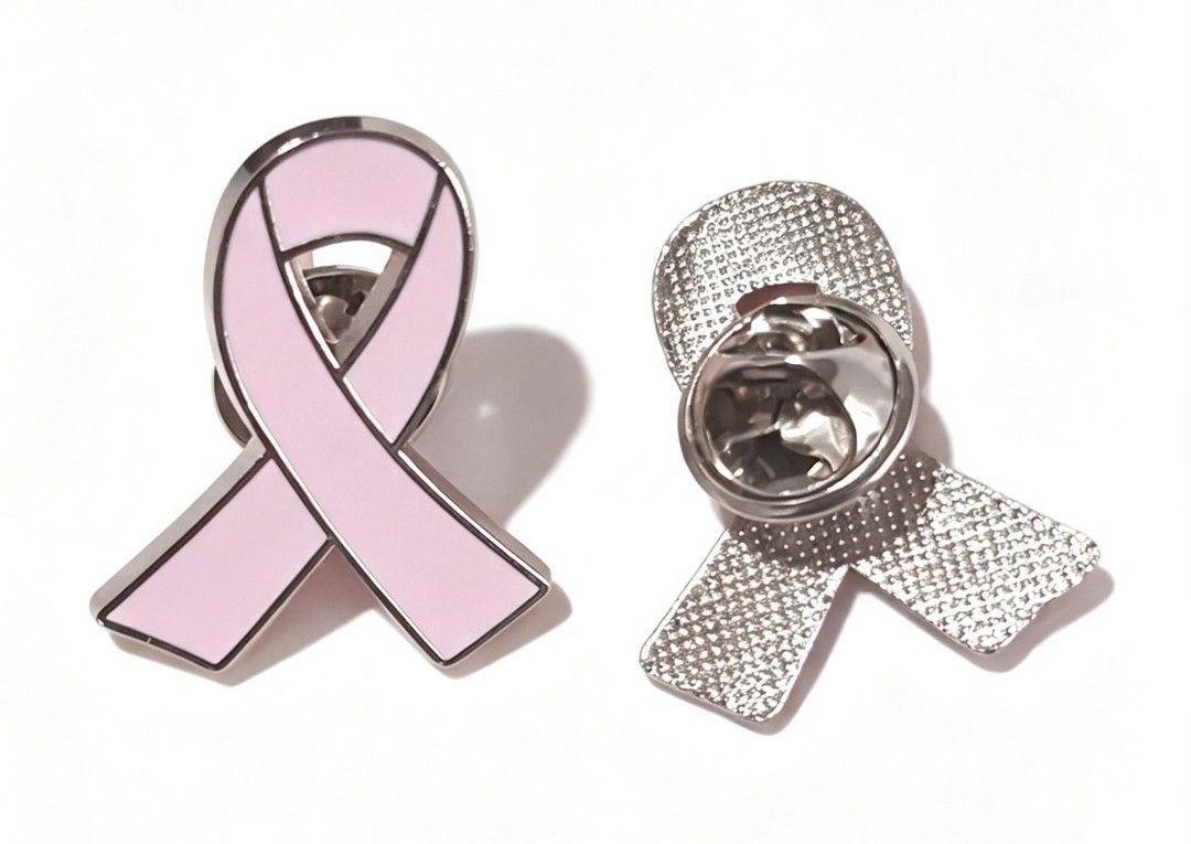 Breast Cancer Awareness Pins (Category: Everything Else Others) located in Bulacan. Submitted by gjeen (Listing ID 1460574714, Image 3). Description: Take All (10pcs) Php150/pc - ribbon Php50/pc - pins.