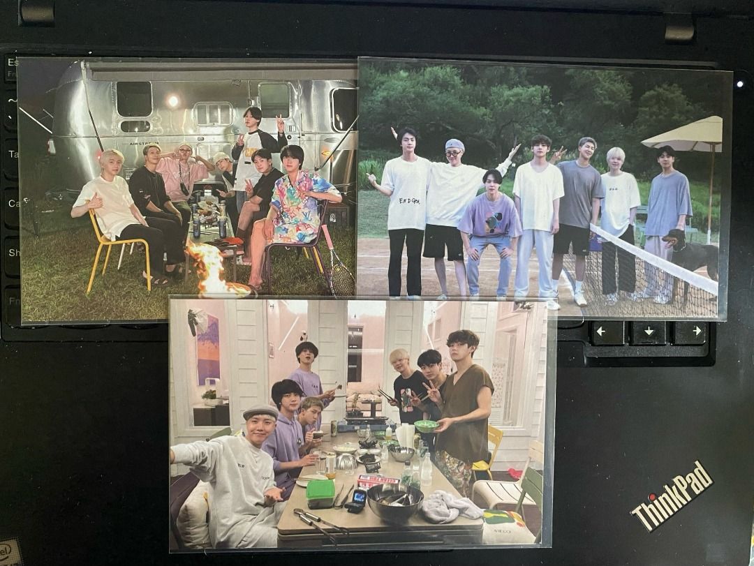BTS OT7 Post Cards and Live Photos (Category: K-Wave Merchandise) located in Makati City. Submitted by dragoneyes02 (Listing ID 1460708077, Image 1). Description: - Set of BTS postcards and live photos - Includes group and individual member photos - Showcases different concepts - Some photocards are holographic - All photocards are in protective sleeves IN THE SOOP postcards - sold as set for 500; 200 if tingi (must take all) SOWOOZOO postcards -