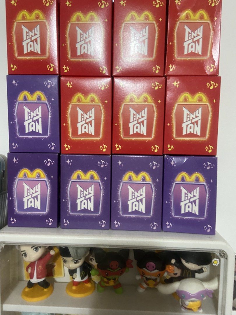 BTS TINYTAN MCDO FIGURE (Category: Designer & Blind Box Toys) located in Bulacan. Submitted by bebiiiso (Listing ID 1460524024, Image 2). Description: take all 1,000 11pcs.