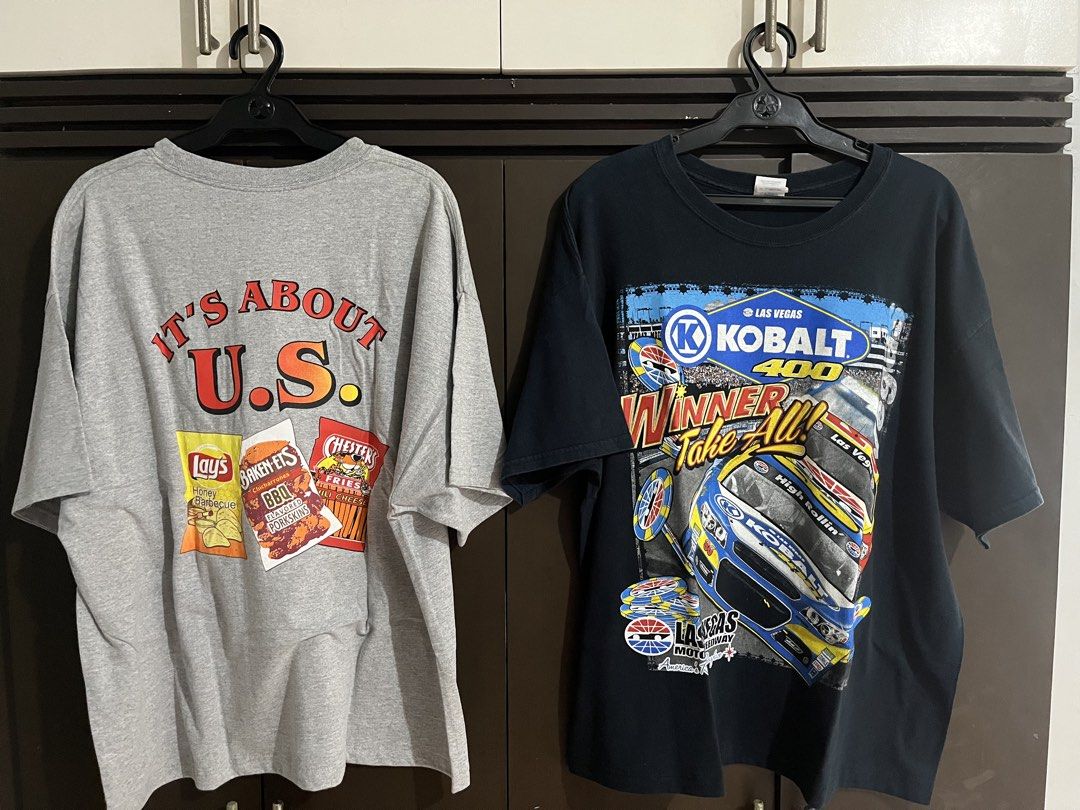Bundle of Vintage tee’s (Category: Tshirts & Polo Shirts ) located in Angeles City. Submitted by borgiethrifts (Listing ID 1460542125, Image 2). Description: XL sizes! Negotiable! Jimmy buffet Dimes Width: 24 Length: 28 Issue: can be seen on pic Margaritaville Dimes Width: 24 Length: 28 Issue: slight neck yellowing (washable) Nastuck lang kasi sa cabinet Gatorlager Dimes Width: 24 Length: 29 Issues: same sa margaritaville (neck yellowing) Fritola