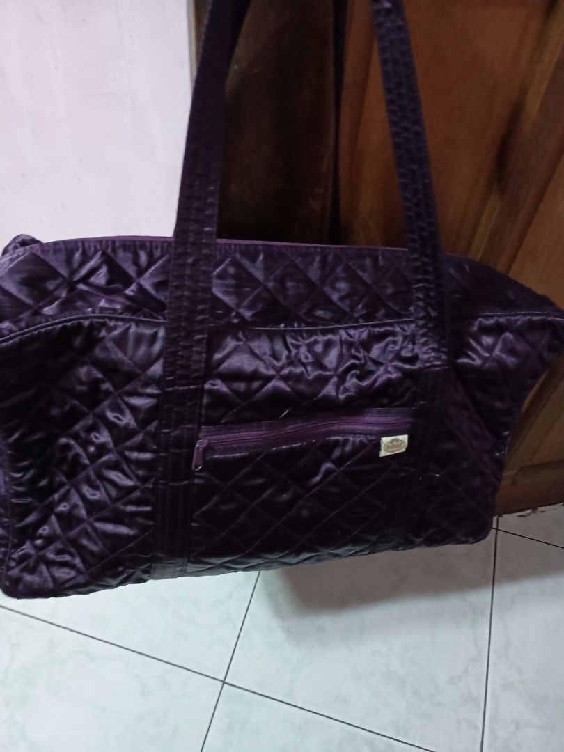 Bundle Purple silk Naraya large medium and small (Category: Tote Bags) located in Bacoor. Submitted by charapova (Listing ID 1460620987, Image 2). Description: bundle Large , Medium and small purple silk, bow. pang Byahe. washable.