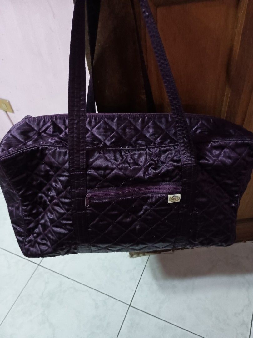 Bundle Purple silk Naraya large medium and small (Category: Tote Bags) located in Bacoor. Submitted by charapova (Listing ID 1460620987, Image 1). Description: bundle Large , Medium and small purple silk, bow. pang Byahe. washable.