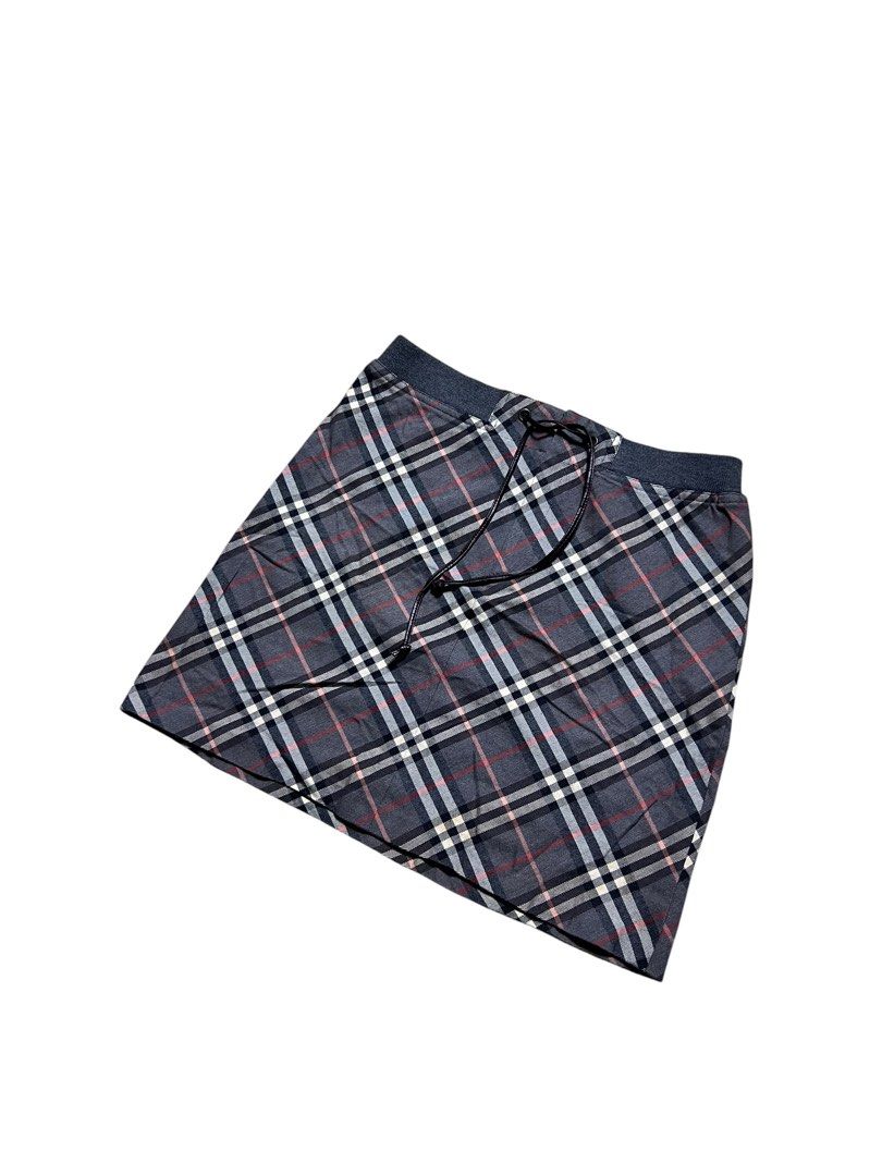 BURBERRY BLUE LABEL PLAID SKIRT (Category: Skirts) located in Las Pinas. Submitted by greedythrifterz (Listing ID 1460558170, Image 2). Description: BURBERRY BLUE LABEL PLAID SKIRT DIMES- WIDTH 28-30, LENGTH 16.5 (ALL INCHES) ISSUE- WASHABLE STAIN, NOT SO VISIBLE (CHECK PICS) FREESHIP AND NEGOTIABLE .