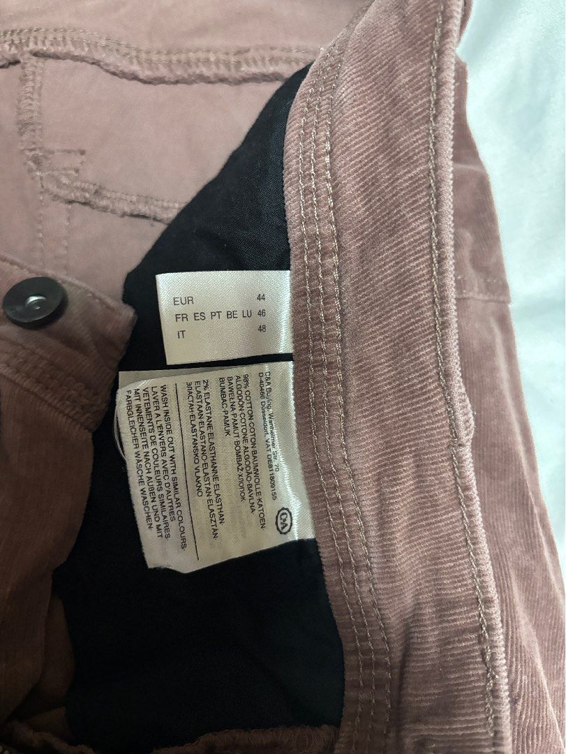 C&A Push Up Look Corduroy Pants (Category: Other Bottoms) located in Quezon City. Submitted by hscherryy (Listing ID 1460558154, Image 3). Description: - Brand: C&A - Style: Brown Corduroy Pants with Push Up Look - Material: Cotton and Elastane blend for comfort and stretch - Ideal for: Everyday wear - Size: 44 - Care: Refer to label for specific instructions.