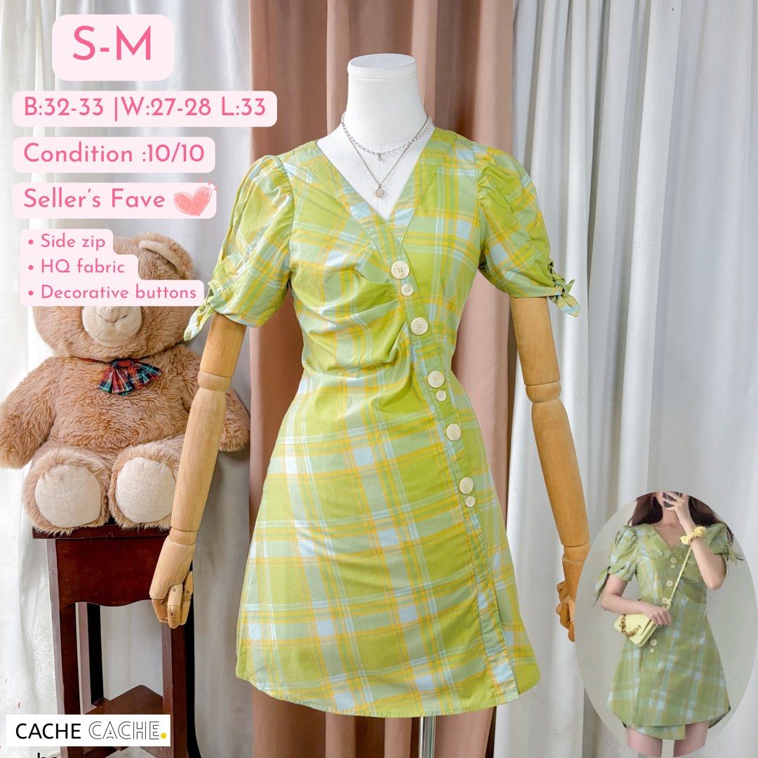 Cache Cache - Puff Sleeve Dress S-M (Category: Dresses) located in General Trias. Submitted by Ashantyscollezion (Listing ID 1460693709, Image 1). Description: ✏️ 𝘒𝘪𝘯𝘥𝘭𝘺 𝘕𝘰𝘵𝘦: - 𝘗𝘭𝘦𝘢𝘴𝘦 𝘤𝘩𝘦𝘤𝘬 𝘢𝘭𝘭 𝘥𝘦𝘵𝘢𝘪𝘭𝘴 𝘪𝘯 𝘵𝘩𝘦 𝘤𝘢𝘱𝘵𝘪𝘰𝘯𝘴. - 𝘋𝘪𝘮𝘦𝘯𝘴𝘪𝘰𝘯𝘴 𝘢𝘭𝘳𝘦𝘢𝘥𝘺 𝘰𝘯 𝘵𝘩𝘦 𝘱𝘩𝘰𝘵𝘰. -𝘱𝘦𝘵𝘵𝘪𝘤𝘰𝘢𝘵, 𝘳𝘪𝘣𝘣𝘰𝘯 𝘢𝘯𝘥 𝘰𝘵𝘩𝘦𝘳 𝘴𝘵𝘺𝘭𝘪𝘯𝘨 𝘪𝘵𝘦𝘮𝘴 𝘢𝘳𝘦 𝘯𝘰𝘵 𝘪𝘯𝘤𝘭𝘶𝘥𝘦𝘥. 𝘍𝘰𝘳 𝘧𝘭𝘢�