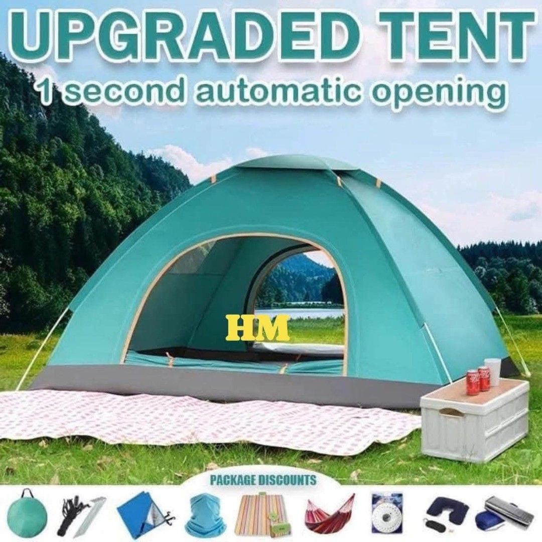 Camping tent (Category: Hiking & Camping) located in Manila. Submitted by nixdcruz (Listing ID 1460684411, Image 1). Description: Camping tent manual and automatic available.