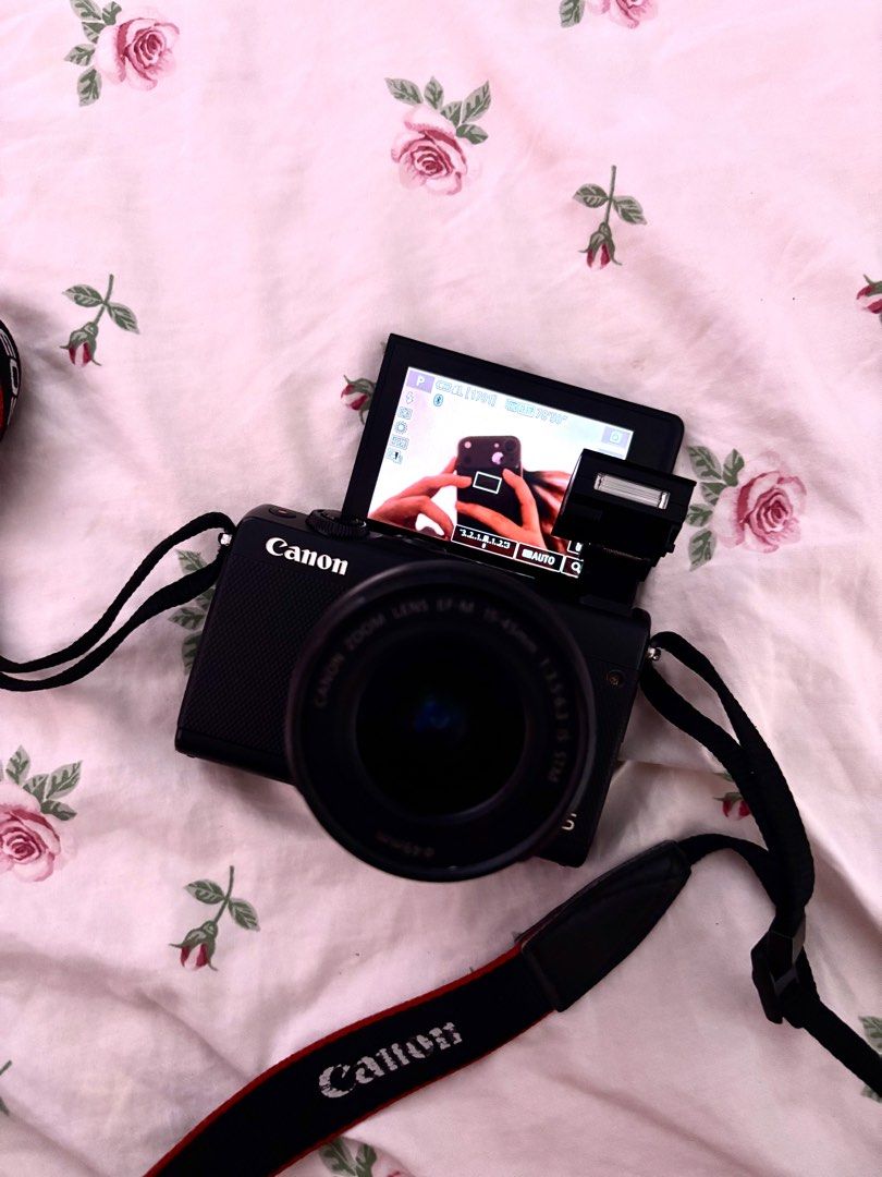 Canon EOS M100 (Category: Cameras) located in Manila. Submitted by nabipixel_ (Listing ID 1460522503, Image 2). Description: mint condition canon m100 in black 28,000 ° 24.2 megapixels • 15/44 mm kit lens ‘NO ISSUE ! NO ISSUE ! NO ISSUE body cosmetics: 9/10 [mint body condition] inclusions: unit, battery, charger, sd card, camera bag and original strap O dm us for sample shots! o~<),0.