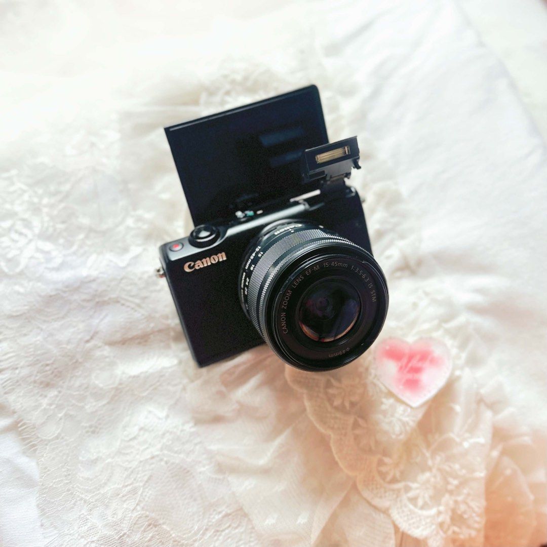 Canon EOS M100 (Category: Cameras) located in Manila. Submitted by nabipixel_ (Listing ID 1460522503, Image 1). Description: mint condition canon m100 in black 28,000 ° 24.2 megapixels • 15/44 mm kit lens ‘NO ISSUE ! NO ISSUE ! NO ISSUE body cosmetics: 9/10 [mint body condition] inclusions: unit, battery, charger, sd card, camera bag and original strap O dm us for sample shots! o~<),0.