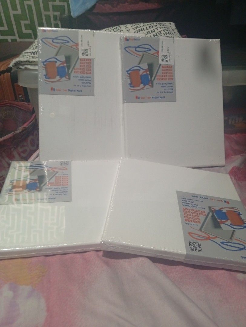 Canvas Board (Category: Art & Prints) located in Taguig. Submitted by mgaabubotniligaya (Listing ID 1460527659, Image 1). Description: ❣️Canvas Board with Wooden Frame malinis, blank and sealed 👉 For School Arts Project 👉 For Painting Art Hobby available in 20*25 and 20*20 maraming stocks discounted for order of more than 10pcs 📍Location: Wawa / Sta. Ana, Taguig 🛵Lalamove and Pick Up Only 💸Payment First thru GCash / PayMaya and other Banks.