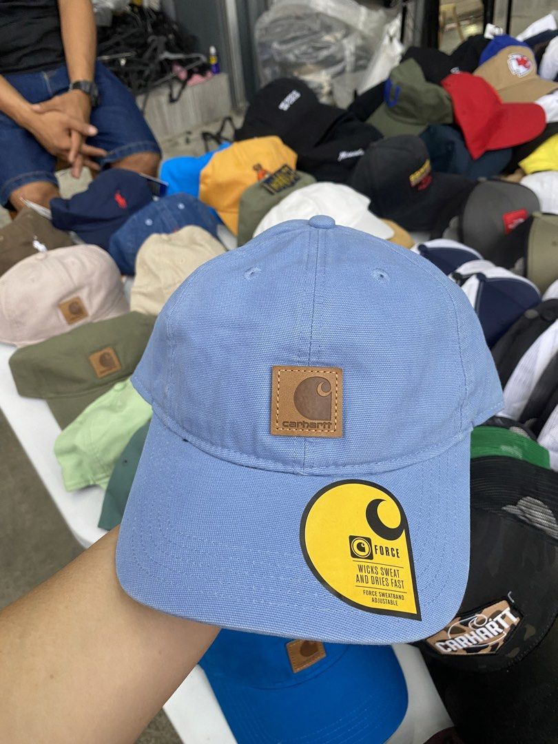 Carhartt Force Cotton Cap - Wicks Sweat & Dries Fast (Category: Caps & Hats) located in Cabuyao City. Submitted by nicamazing30407 (Listing ID 1460660774, Image 2). Description: - Carhartt Force Cotton Cap - Force technology wicks sweat and dries fast - Adjustable strap for a secure and comfortable fit - Classic Carhartt logo patch on the front - Perfect for everyday wear and outdoor activities.
