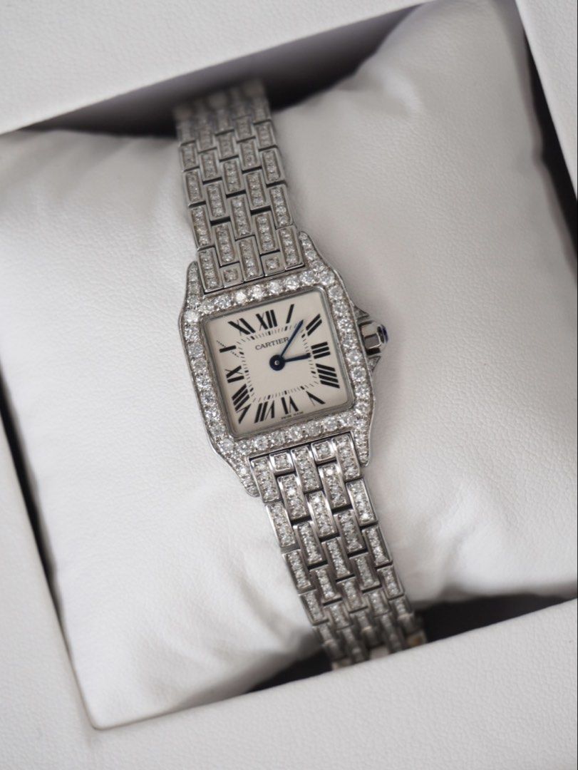 Cartier Demoiselle (Category: Luxury Watches) located in Taguig. Submitted by fromtcloset (Listing ID 1460627318, Image 2). Description: Demosielle 2011 White dial Aftermarket diamonds With papers and box NEGO.