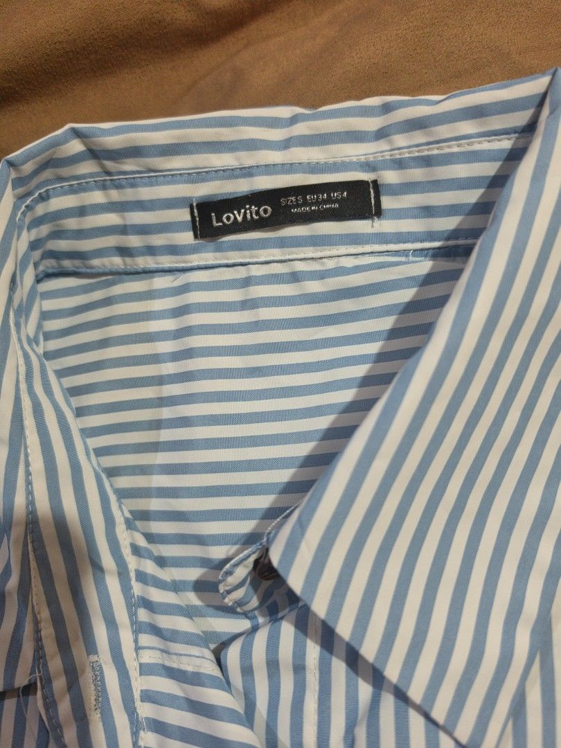 Blue Stripped Casual Blouse (Category: Blouses) located in Malabon City. Submitted by lpzangie (Listing ID 1460595126, Image 2). Description: .