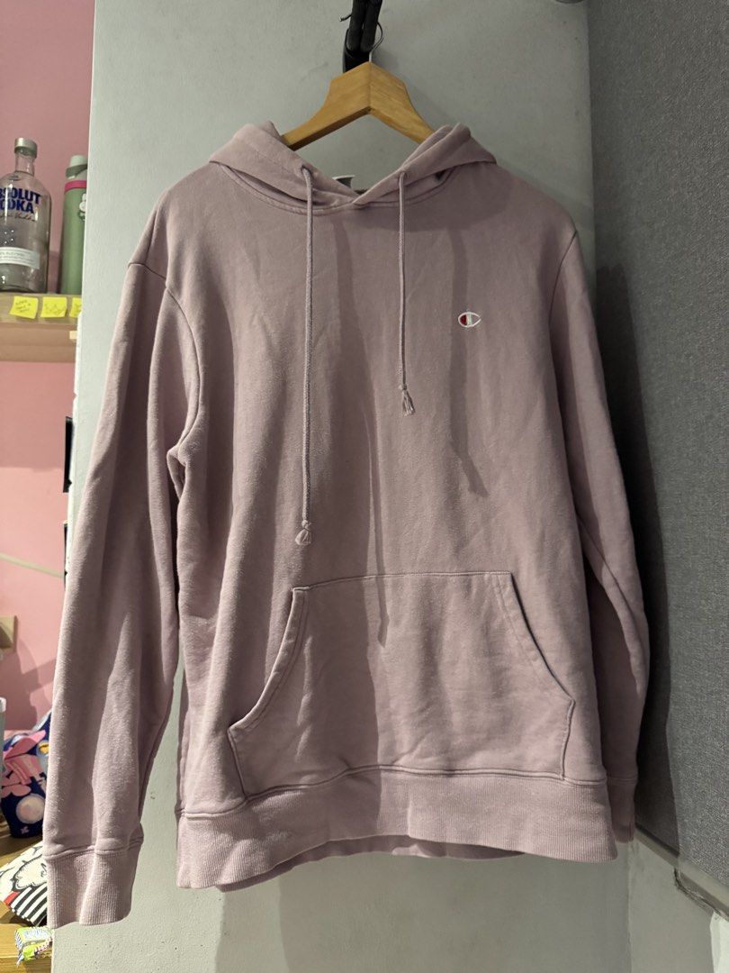 Champion Purple Hoodie (Category: Coats, Jackets and Outerwear) located in Manila. Submitted by nadinecarlos (Listing ID 1460667433, Image 1). Description: Dimes: W21 x L27.5 XXL on tag but best fits medium.