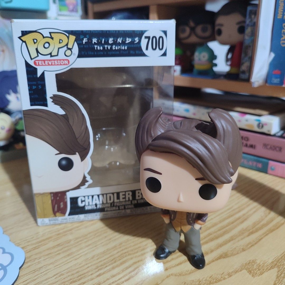 chandler bing friends funko (Category: Designer & Blind Box Toys) located in Las Pinas. Submitted by klauserz (Listing ID 1460679518, Image 1). Description: chandler bing funko, shipping thru j&t or lalamove. the figure itself is fine, good condition but very dusty. the box itself is pretty old, plastic has yellowed. message 4 more pics! .
