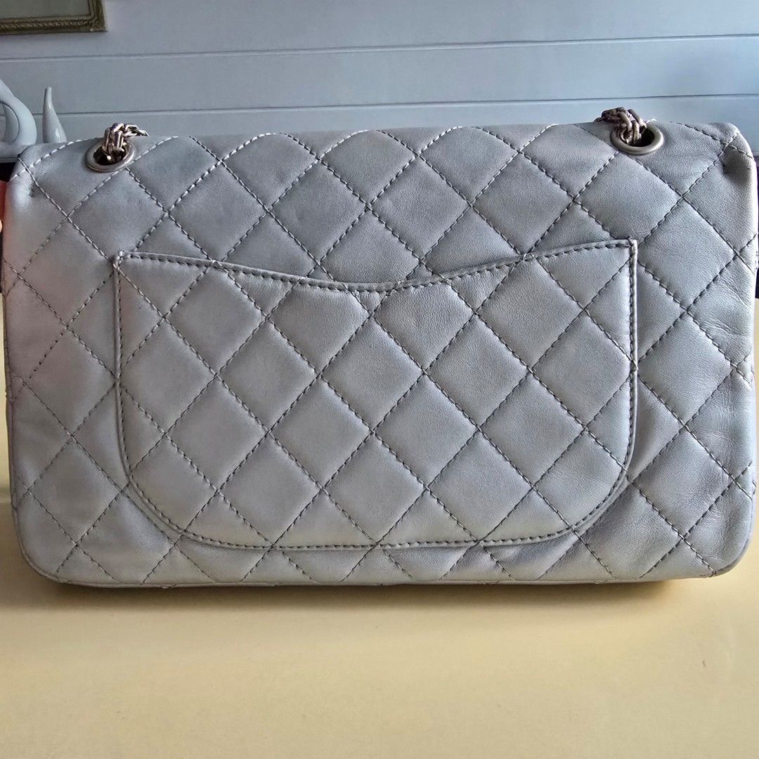 Chanel 2.55 Reissue 227 Jumbo Silver Hardware (Category: Luxury Bags & Wallets) located in Paranaque City. Submitted by portodimoda (Listing ID 1460607399, Image 3). Description: AUTHENTIC AND AVAILABLE!!! It was recolored with the same color by Vintage Restore Makati, shape and interior are still in excellent condition Hologram sticker is intact, no inclusions.