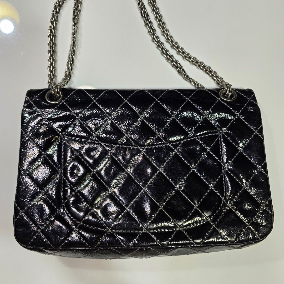 Chanel Reissue 2.55 Medium 226 Flap Patent (Category: Luxury Bags & Wallets) located in Paranaque City. Submitted by portodimoda (Listing ID 1460636827, Image 2). Description: AUTHENTIC AND AVAILABLE!!! Chanel stamp Made In and hologram sticker were covered when it was recolored. Kindly check last two photos.