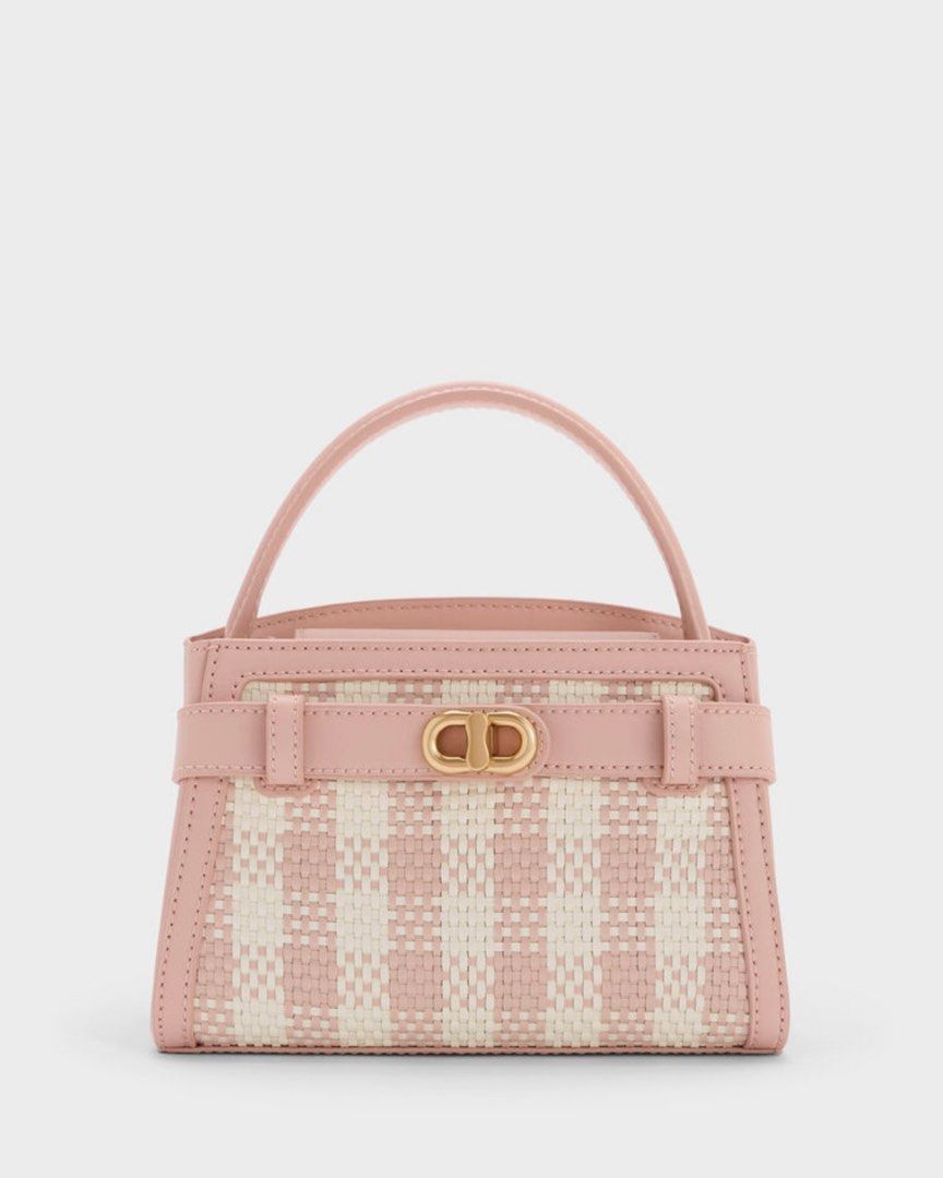 Charles and Keith Aubrielle Checkered Belted Top Handle Bag (Category: Cross-body Bags) located in Taguig. Submitted by poshcity (Listing ID 1460712290, Image 1). Description: ✨PLEASE MAKE READING A HABIT✨ INCLUSIONS: ✨: With Tag ✨: 8 inches ✨: What you see is what you get ✨: Manage your expectations. Items are all MPO/Mall Pull Out — ✔️: Sure buyers only should fill up the form, No form No item. ✔️: Payment first policy. No COD & COP. .