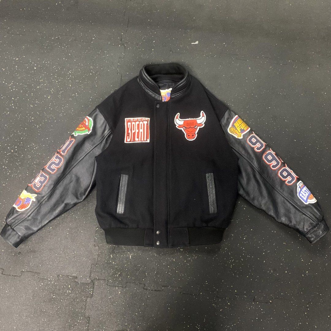 Chicago bulls repeat3peat Jacket (Category: Coats, Jackets and Outerwear) located in Kalibo. Submitted by gneiss2002 (Listing ID 1460630001, Image 1). Description: - chicago bulls repeat3peat jacket - jeff hamilton washtags .