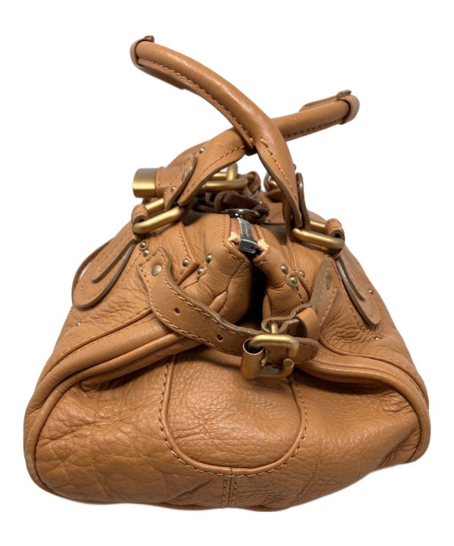 Chloe Paddington Medium Brown Tan (Category: Luxury Bags & Wallets) located in Las Pinas. Submitted by daisuki_japan_luxury_by_reiko (Listing ID 1460516803, Image 2). Description: Item Name Chloe Paddington handbag color brown situation This item is pre-owned and may have minor scratches and stains due to use. Because it is displayed and sold in our store, there may be minor scratches and stains not mentioned in the description. Pockets and stora