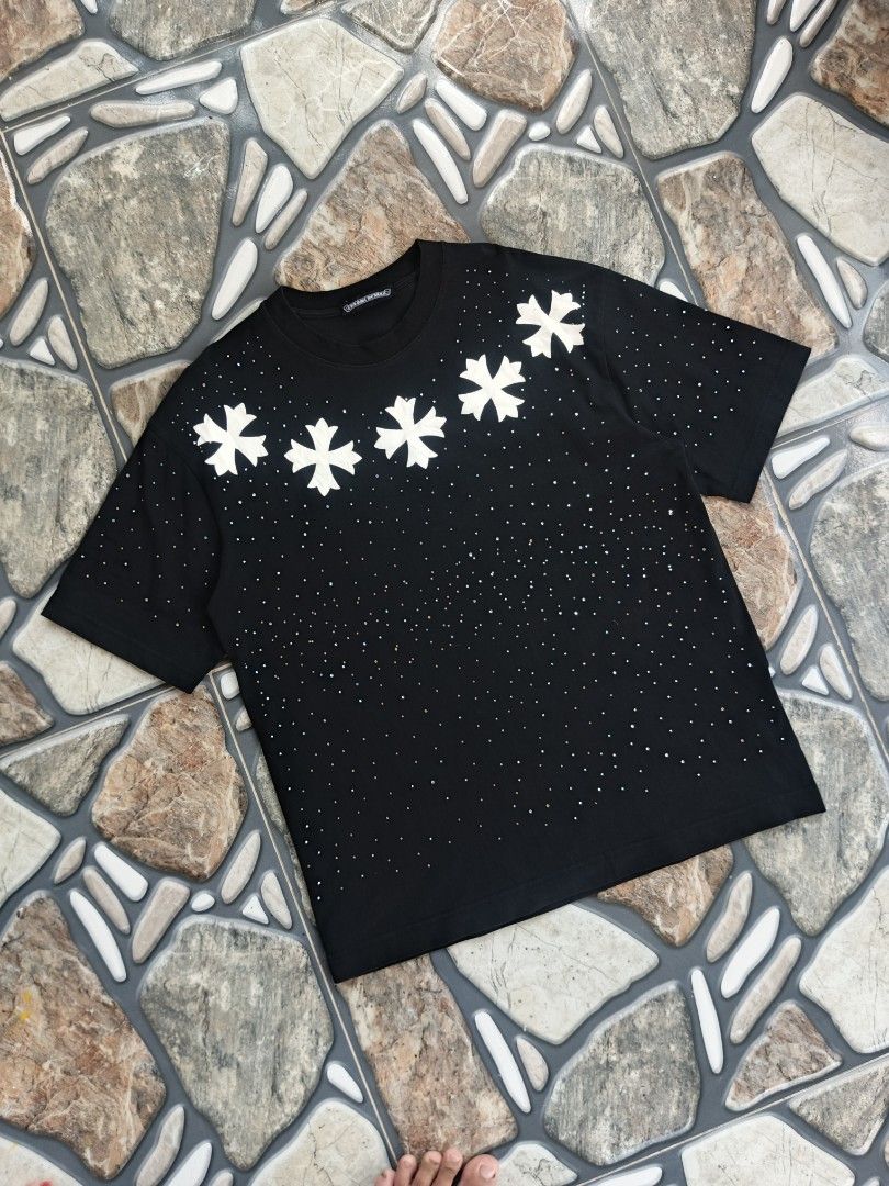 Chrome hearts rhinestone t-shirts (Category: Activewear) located in Baggao. Submitted by thriftislife123 (Listing ID 1460513142, Image 1). Description: w: 20 l:26 issue:missing bids off/legit pm for more details.