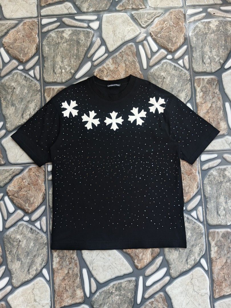 Chrome hearts rhinestone t-shirts (Category: Activewear) located in Baggao. Submitted by thriftislife123 (Listing ID 1460513142, Image 2). Description: w: 20 l:26 issue:missing bids off/legit pm for more details.