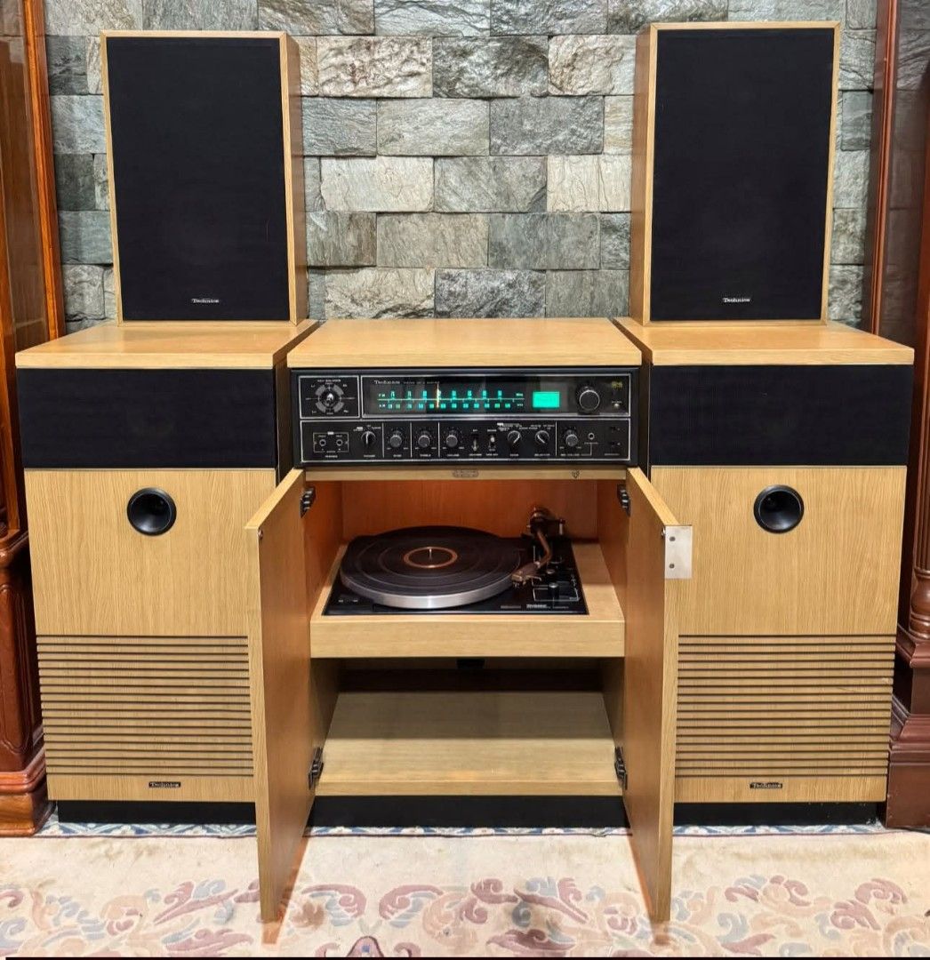 Circa 1970's (Category: Other Home Furniture) located in Meycauayan. Submitted by marygracecasimiro (Listing ID 1460589192, Image 2). Description: Available - Vintage Technics SC-2100 DX Turntable Console Circa 1970s Complete quad channel matching speakers, all the knobs and that nice little glowing display in the middle. Super analog, very tactile. it’s just a really cool piece. 110 Volts In working condition Check photos first before buying✅ DM