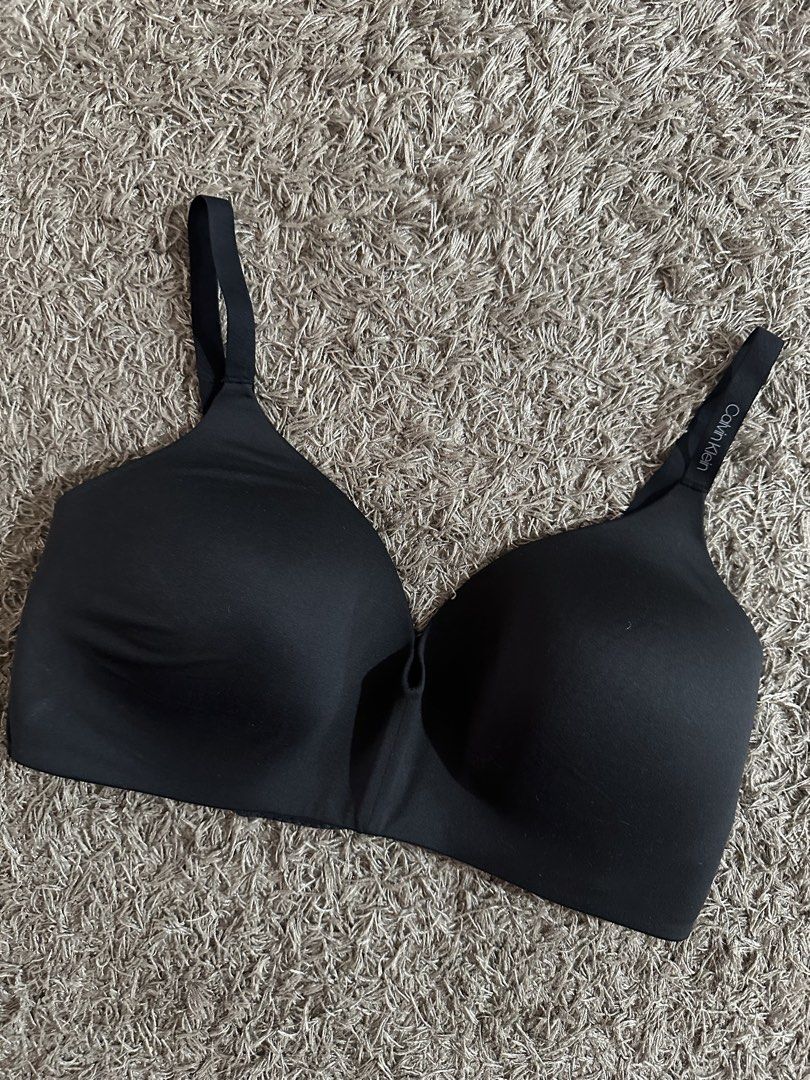 CK WIRE FREE BRA (Category: Undergarments & Loungewear) located in Dasmarinas. Submitted by maycruz1991 (Listing ID 1460708825, Image 2). Description: 700php / Each Like New Condition * Stored only; too big * Size: XL / EG * Actual fit (based on Calvin Klein size chart): Bust 42–44 in (107–112 cm) * Wire-free with molded cups for all-day comfort * Authentic Calvin Klein Loc: DASMA CAVITE MOP : GCASH/BPI Courier: LALAMOVE / J&T.
