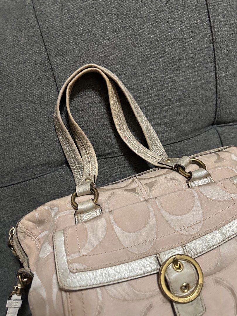Coach Monogram two way bag (Category: Cross-body Bags) located in Batangas. Submitted by stopandshopforluxury (Listing ID 1460518848, Image 3). Description: Guaranteed Original 💯 No flaws, can send more photos upon request. What you see is what you get. Shipping via Lalamove, J&T, and LBC Disclaimer: This is a preloved bag. Actual condition is shown in photos. Expect normal signs of wear. Colors may slightly vary due to lighting. Please check al