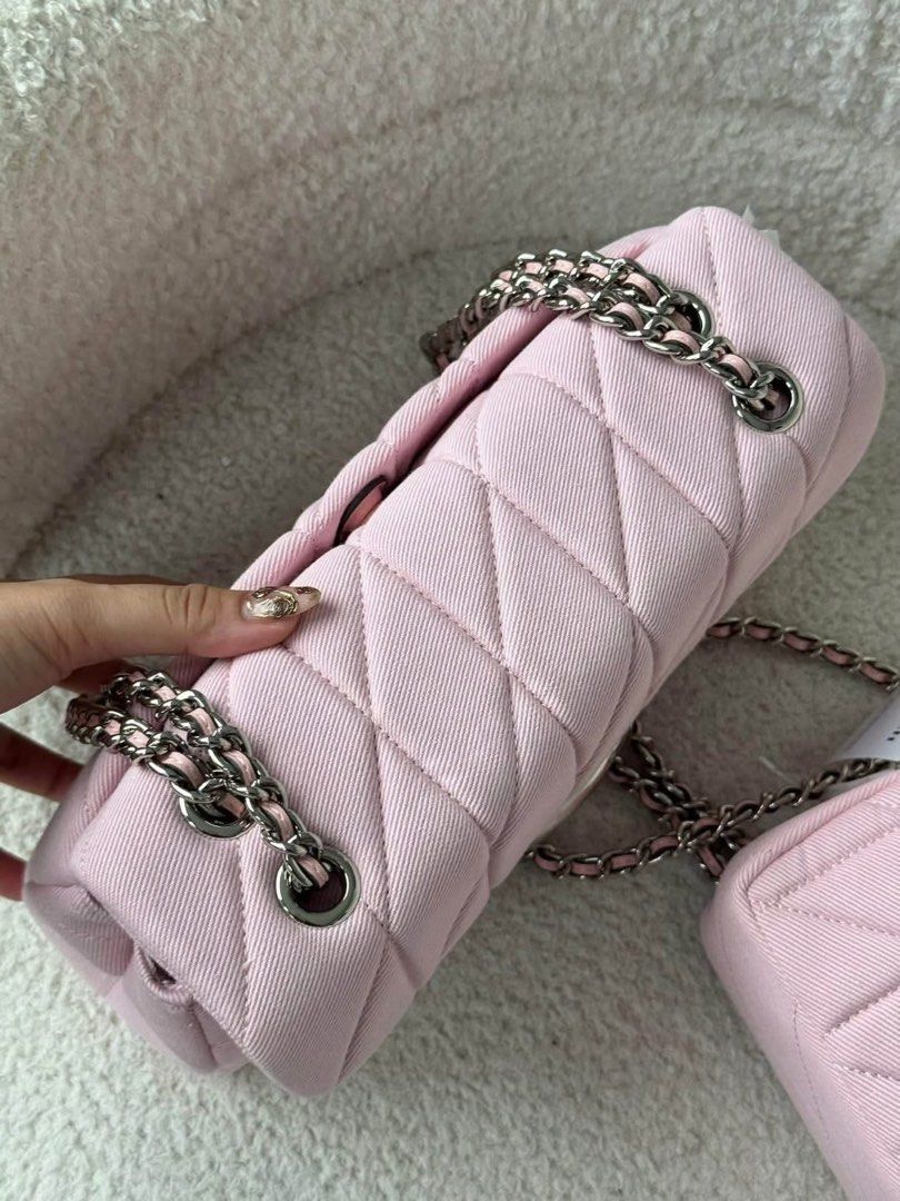 Coach Tabby Quilted Denim Pink (Category: Shoulder Bags) located in Quezon City. Submitted by _lovedbyrc (Listing ID 1460668728, Image 3). Description: Available in 2 sizes ꩜ 20cm | ₱2,549 ꩜ 26cm | ₱2,699 💌 DM us to order! .