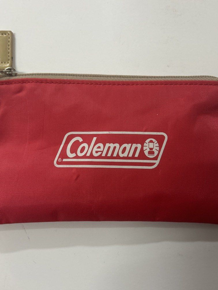 Coleman red nylon flat pouch (Category: Belt bags, Clutches and Pouches) located in Bulacan. Submitted by ourdailybreads (Listing ID 1460511809, Image 2). Description: From japan surplt.