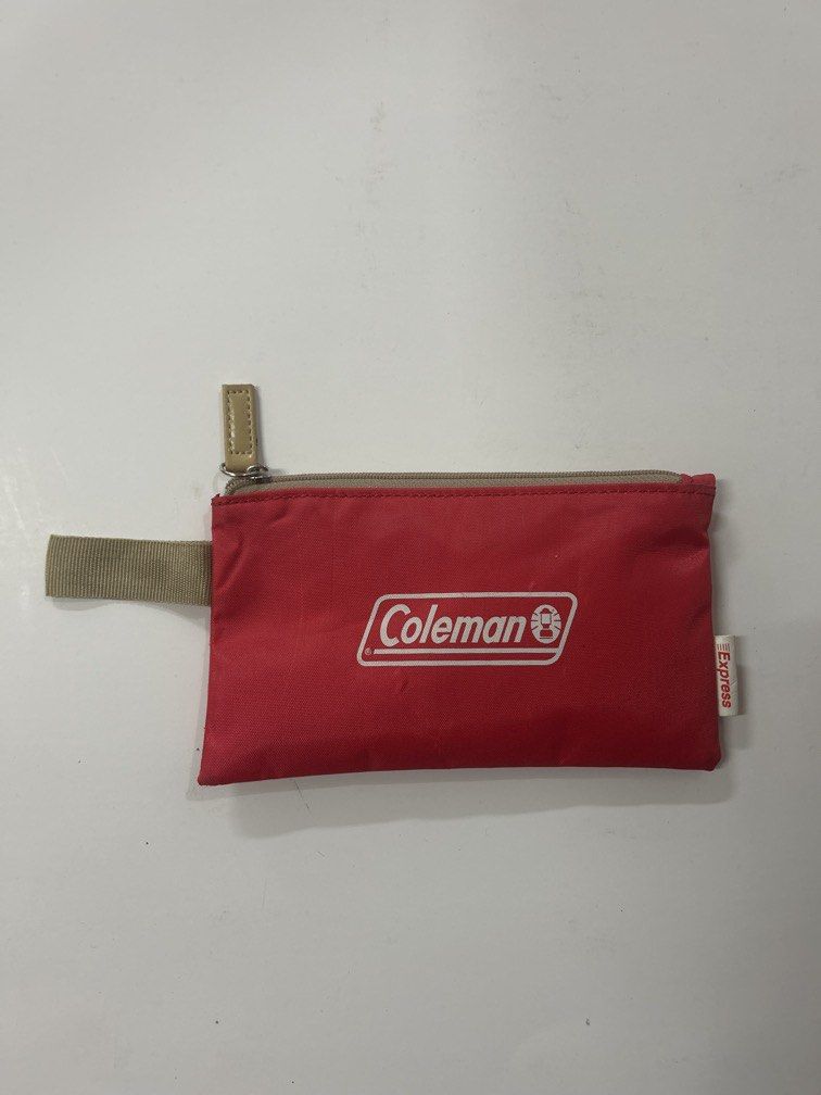 Coleman red nylon flat pouch (Category: Belt bags, Clutches and Pouches) located in Bulacan. Submitted by ourdailybreads (Listing ID 1460511809, Image 1). Description: From japan surplt.