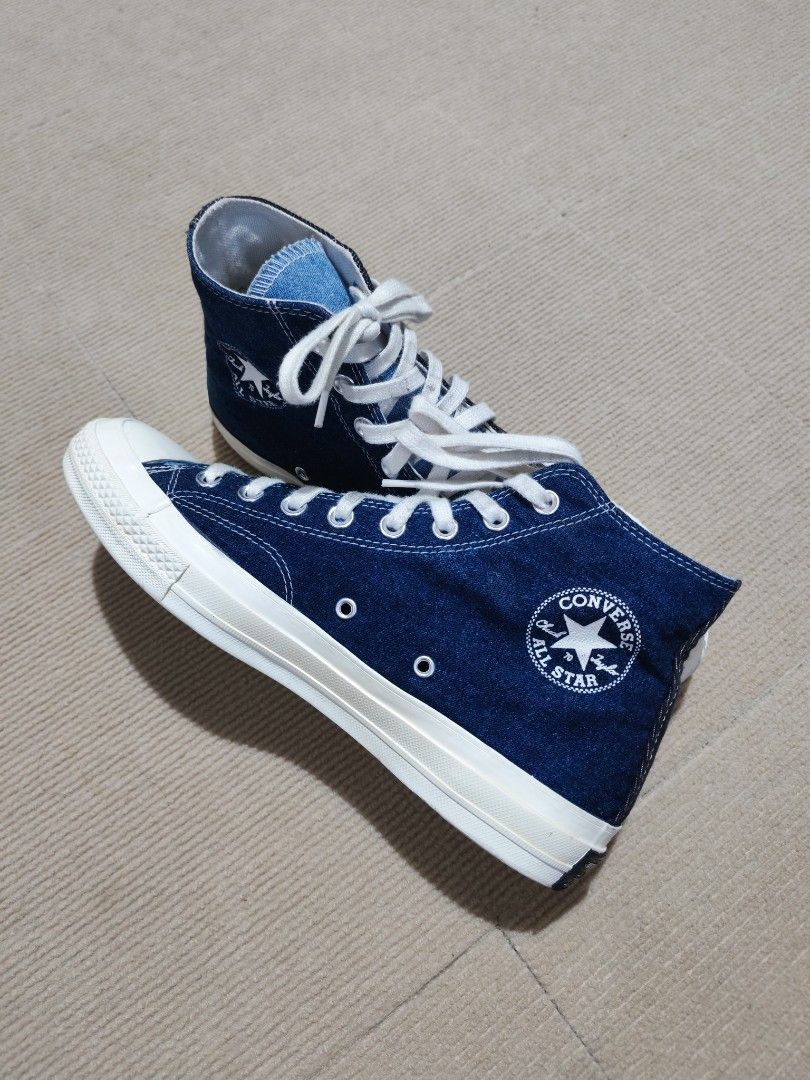 Converse Chuck 70 Hi Tri Panel Denim (Category: Sneakers) located in Iligan City. Submitted by wantwears14 (Listing ID 1460552540, Image 1). Description: Authentic/Original No Repair No expire Favorite Design Classic Vibe No Box.