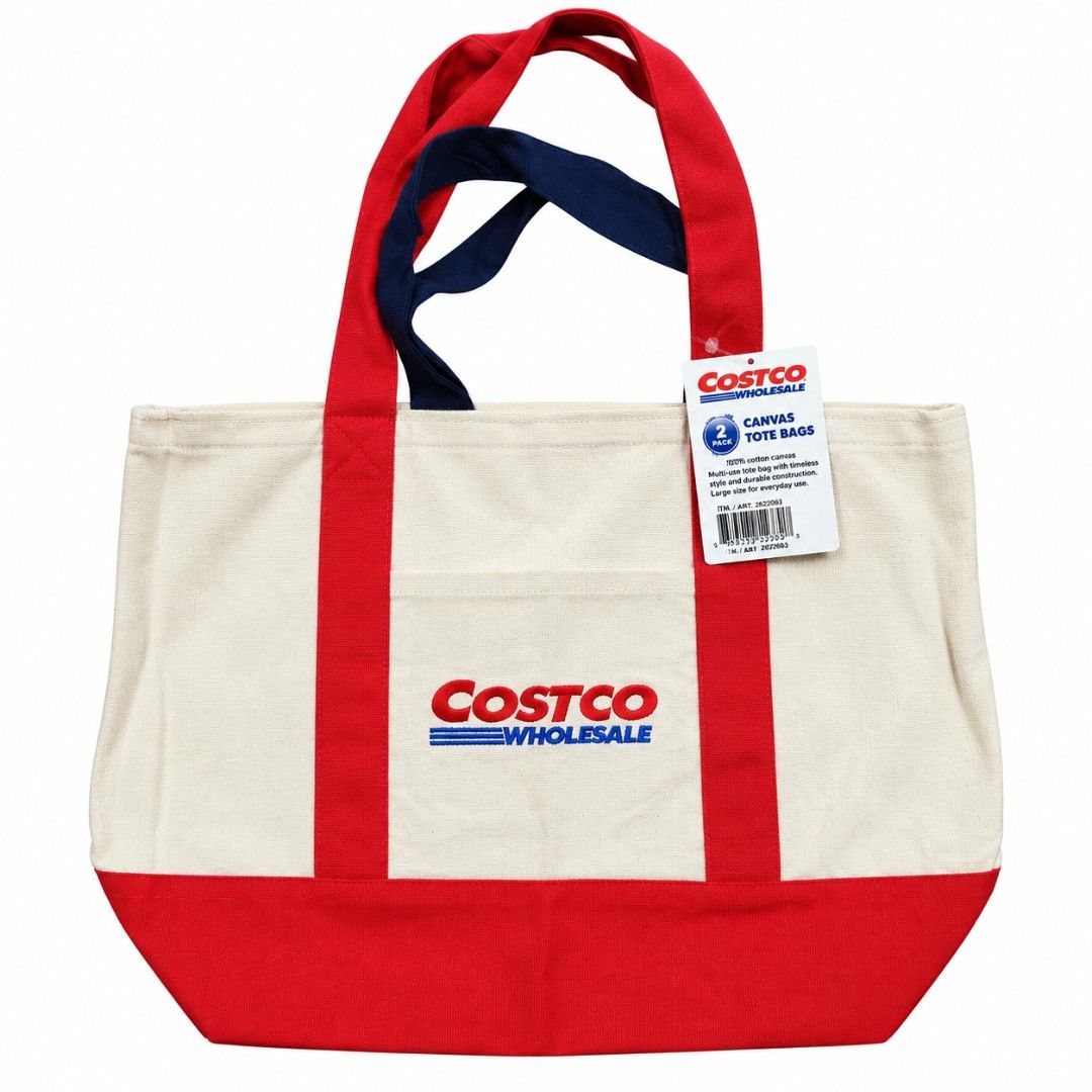 💼 Costco Canvas Tote Bag (Category: Tote Bags) located in Antipolo. Submitted by carloivy12 (Listing ID 1459745471, Image 2). Description: ✔️Costco Wholesale Canvas Tote Bag ✔️Durable and reusable canvas material ✔️Spacious design for groceries, shopping, and everyday use ✔️Features comfortable shoulder straps ✔️Strong reinforced handles for added durability ✔️Red, navy, and natural canvas color combination ✔️Large Costco Wholesale logo ✔️Suitab