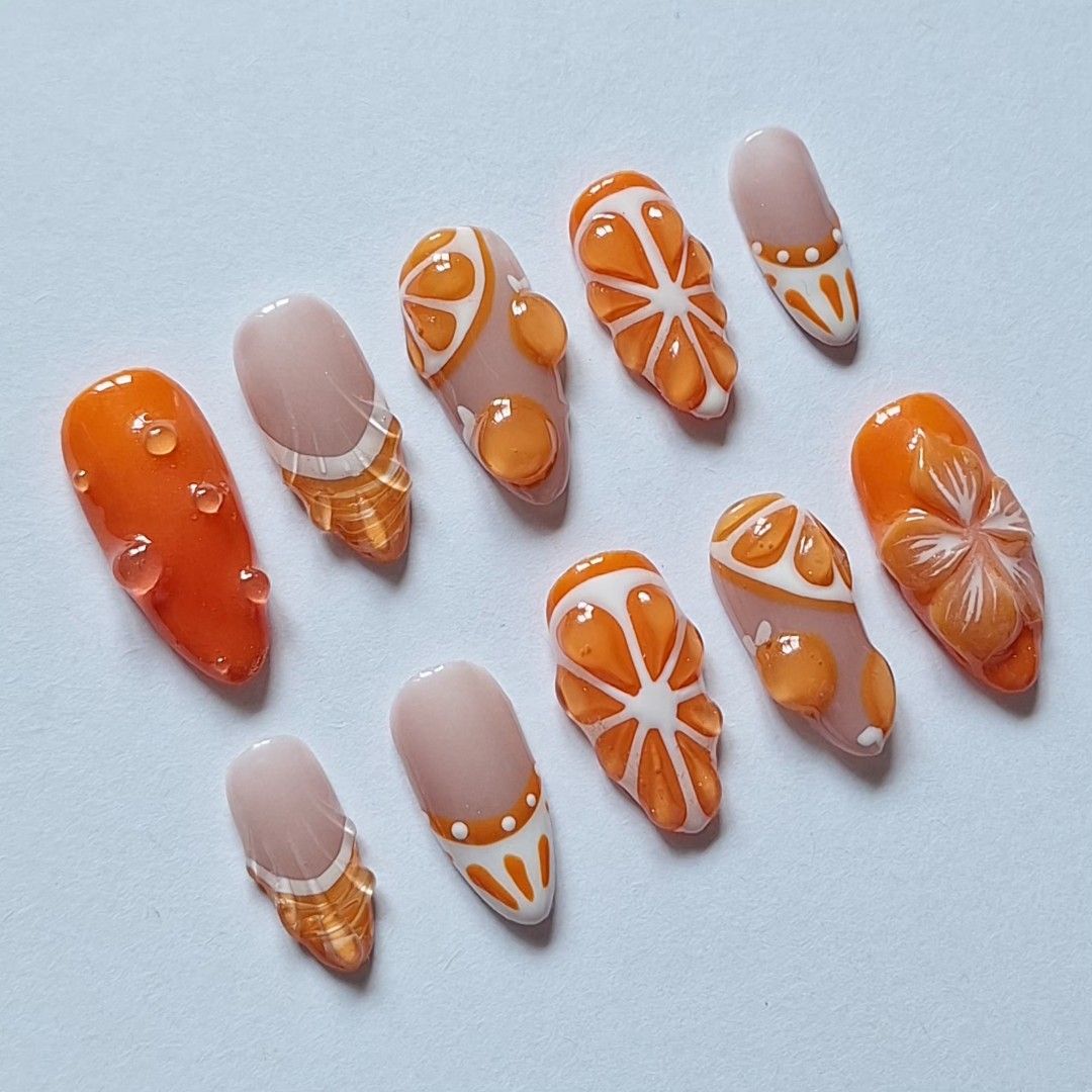 Custom press on nails (Category: Hands & Nails) located in Quezon City. Submitted by luxetips_pressph (Listing ID 1460714716, Image 2). Description: Custom Press On Nails for 250-350php Any shape and length message to order and for inquiries! Inclusions: 📌 Nail Prep Kit (Alcohol Pads, Cuticle Pusher, Nail File) 📌Jelly Glue 📌 Care Card 📌Press On Nails.