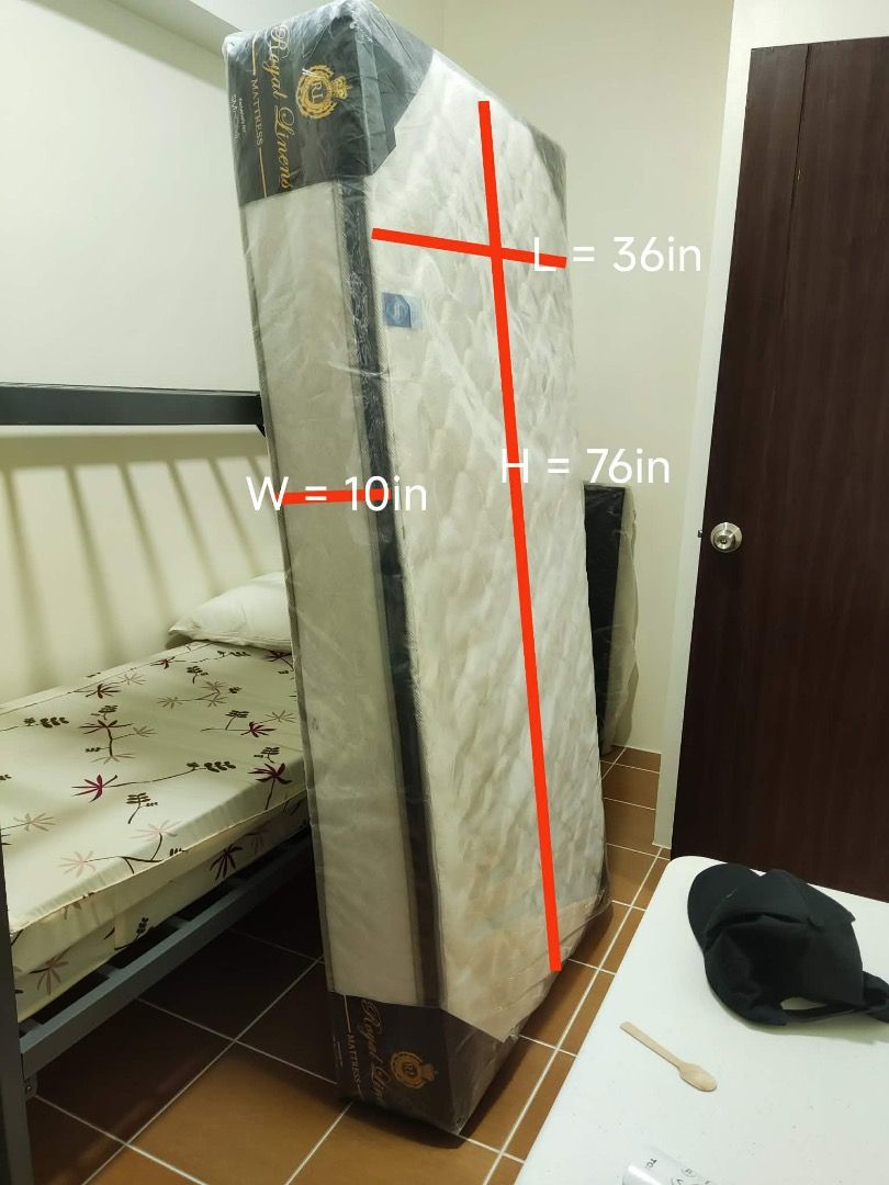 Custom-Made Single Bed with Wooden Bedframe (Category: Bed Frames & Mattresses) located in Manila. Submitted by zuripot0726 (Listing ID 1460705812, Image 3). Description: Custom-Made Single Bed 💵 ₱28,000 ✅ incl: mattress, bed frame, 1 set linens, 1pc Royal Linens pillow w/ pillow protector ✅ wood bed frame ✅ dimensions: ~76in x 10in x 36in.