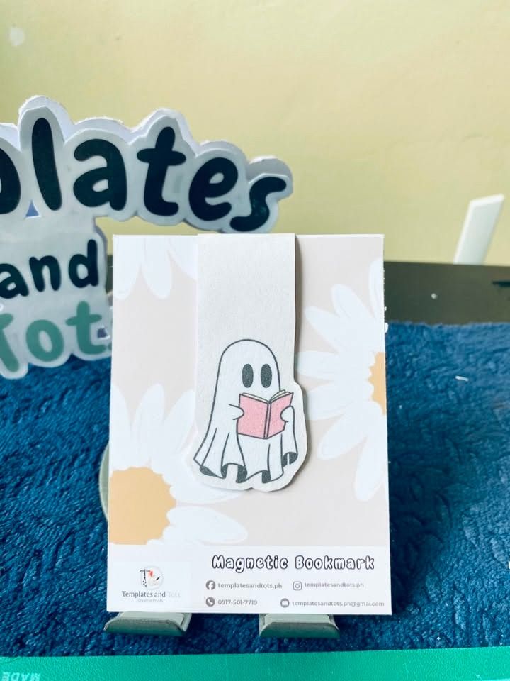 Cute Magnetic Bookmarks - Capybara, Ghost, Books (Category: Other Stationery & Craft) located in Caloocan City. Submitted by templatesandtots_ph (Listing ID 1460577942, Image 2). Description: - Keep your place in style with these adorable magnetic bookmarks. - Choose from three fun designs: a peeking capybara, a ghost reading, or a stack of books with 'just one more chapter'. - Easy to use and a delightful addition for any book lover. - Makes a g