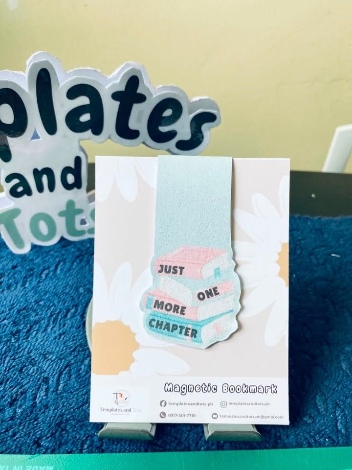 Cute Magnetic Bookmarks - Capybara, Ghost, Books (Category: Other Stationery & Craft) located in Caloocan City. Submitted by templatesandtots_ph (Listing ID 1460577942, Image 3). Description: - Keep your place in style with these adorable magnetic bookmarks. - Choose from three fun designs: a peeking capybara, a ghost reading, or a stack of books with 'just one more chapter'. - Easy to use and a delightful addition for any book lover. - Makes a g