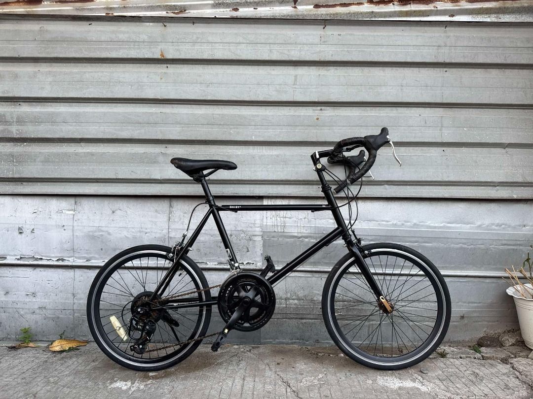 Daisy Mini Velo (Category: Bicycles) located in Manila. Submitted by hellojelo (Listing ID 1460606886, Image 1). Description: 2 x 7 Speed Shimano Parts Size 20" Wheels (451) 44cm ST / 50cm TT Double Wall Rims Drop Handle Bar Promax Dual Brake Levers.