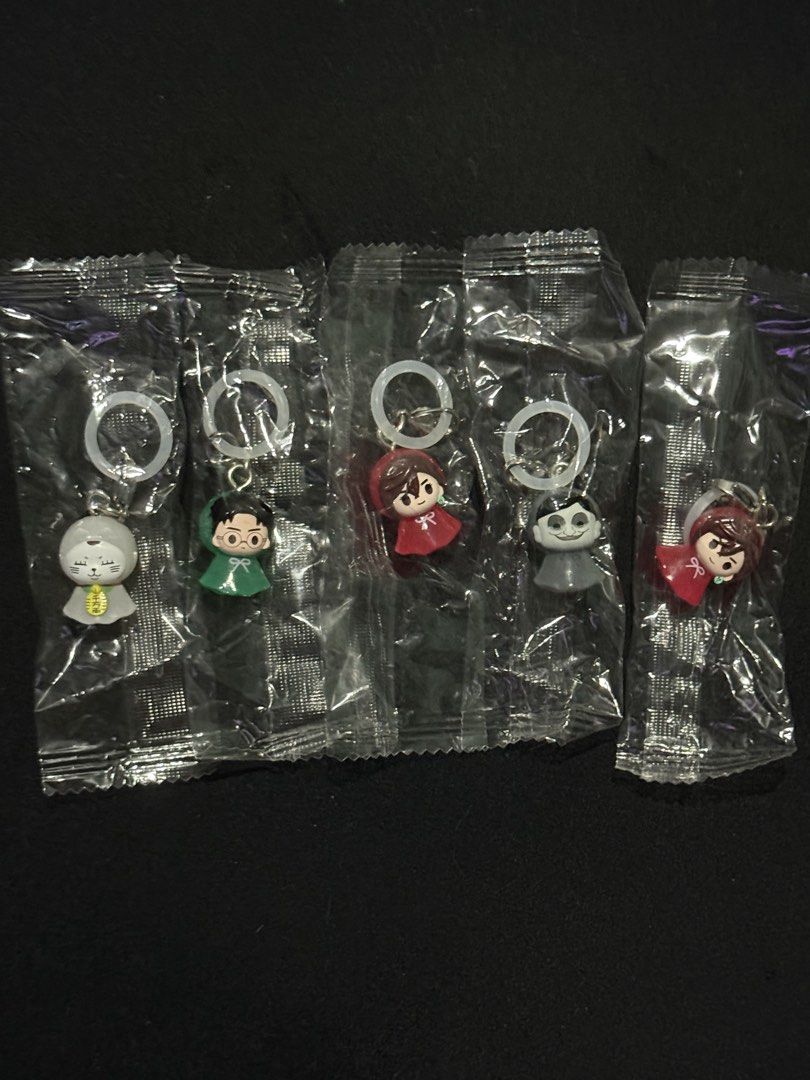 Dandadan Gacha Charms (Category: Character Goods) located in Mandaluyong City. Submitted by myeonii.e (Listing ID 1460673493, Image 1). Description: Got these from Bandai Gashapon in Megamall, they’re dupes! Selling for 120 each, originally 195 each. No paper or gacha case! Available Designs - Okarun [ 1 Available] - Momo [2 Available] - Turbo Granny [1 Available] - Serpo [1 Available].