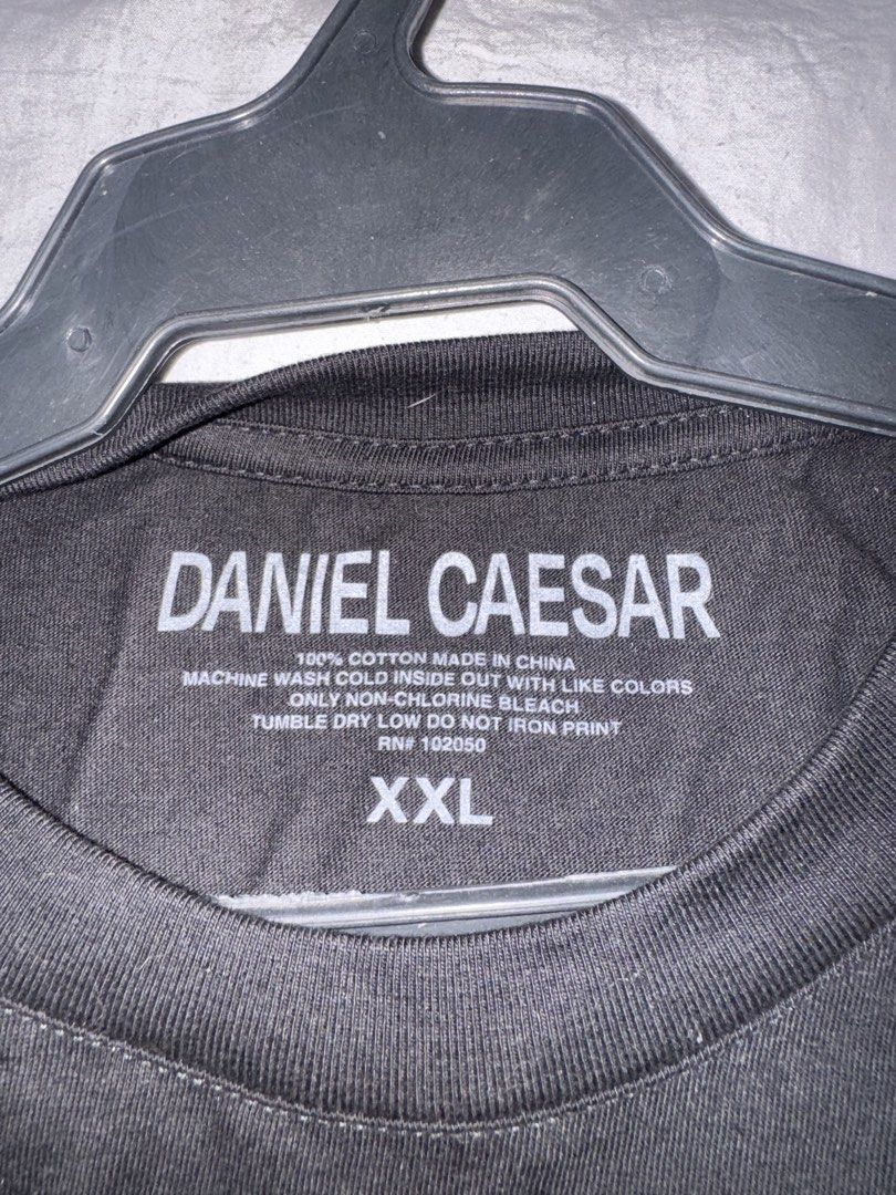 Daniel Caesar Concert Merch (Category: Tshirts & Polo Shirts ) located in Manila. Submitted by rockypeach (Listing ID 1460511356, Image 2). Description: UNUSED DANIEL CAESAR MERCH W RECEIPT TAKE BOTH FOR 4,500 One shirt - 2,750 .