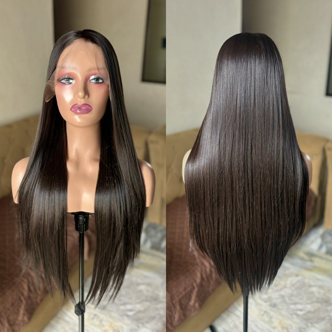 Dark Brown Lace Front Wig (Brand New!) (Category: Hair Accessories) located in Manila. Submitted by stellarwigs (Listing ID 1460640735, Image 1). Description: Dark Brown Lace Front Wig For Sale! Price: ₱1500 only! (brand new) ✅FREE PARTING (13x4) (30 Inches) ✅Can be curled or straightened and washed. ✅Futura Fiber Close to human hair. ✅Thick High Quality Hair. ✅What you see is what you get. ✅On Hand! Shipping available nationwide. ✅Same day deliv